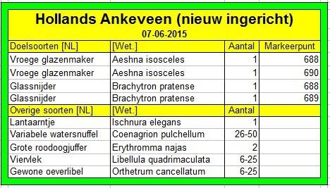 4.3 Hollands Ankeveen (07-06-2015) De route van deze inventarisatie is te vinden op pagina 25.