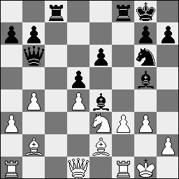 en. De laatste ronde won hij met veel geluk. Wit : Van der Weide Zwart : T.Hansen 1.e4 c6 2.d4 d5 3.e5 Lf5 4.Pf3 e6 5.Le2 Pe7 6.0-0 Pd7 7.Ph4 Le4 8.Pd2 Pg6 9.Phf3 Theorie is slaan op e4: 9.