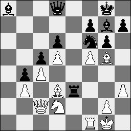 Tot volgend jaar! 16.Txa8 Lxa8 17.b3 b4 18.Lg5 Pe5 19.Pxe5 Txe5 20.f4 Te3 21.f5 Spektakelstukken : Wit : Rens Sliedrecht Zwart : Leo van Dongen 1.e4 e5 2.Pf3 Pc6 3.Lc4 Pf6 4.d4 exd4 5.Lg5 d6 6.