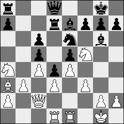 Te1 Le7 7.b3 O-O 8.Lb2 Dc7 9.Lxc6 bxc6 10.Pa4 e5 11.c3 d5 12.d3 Td8 13.Dc2 Lg4 14.Pd2 Pf4 15.f3 Lh5 16.Tad1 Lg6 17.Pf1 Td7 18.c4 d4 19.La3 Pe6 20.Pg3 Dd8 21.Pf5 16.Tg1 Ta7 17.Pf3 cxd4 18.exd4 Dc8 19.