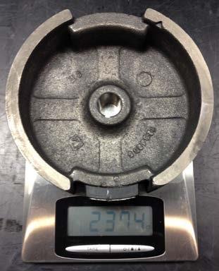 Het gewicht van een los vliegwiel moet liggen tussen 2320 gram en 2560 gram. 2.32 / Kleppen Kleppen mogen worden gesteld.