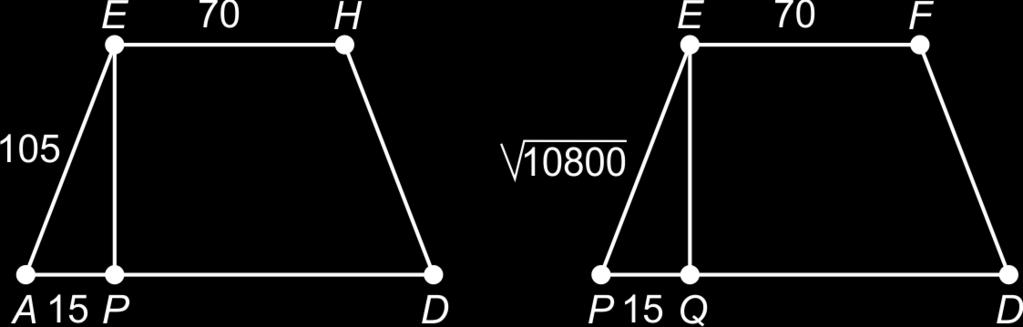 2 Ruimtelijke figuren in het plat P is de projectie van E op ribbe AD. Dan volgt uit de stelling van Pythagoras dat EP = 10800.
