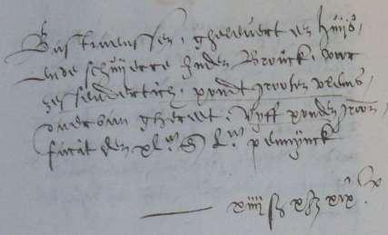 Levering huis en schuur in de Brouck. (ZA. Rek.kmr. Zld. inv.nr. D 66670-6). Den 14 e december 1601 heeft (is) Marijnis Bastiaenssen geleverd een huis en schuur in de Brouck voor 36 vls.
