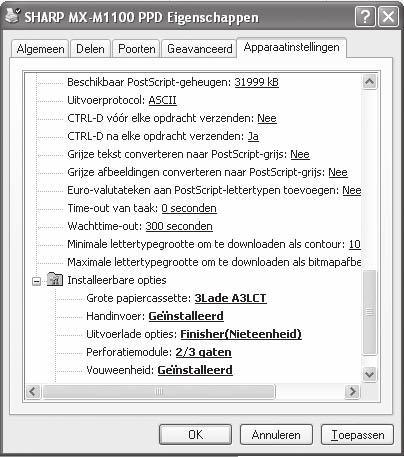 ! Wanneer de PPD-driver is geïnstalleerd DE PRINTERDRIVER / PC-FAX DRIVER INSTALLEREN 1 Klik op de knop [start] en vervolgens op [Printers en faxapparaten]. Klik in Windows 98/Me/NT 4.