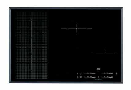 560 x 550 mm FLEXIBRIDGE 13 8 11 7 INDUCTIE HK854401FB Facetrand DirekTouch: tiptoetsschuifbediening Inductiezones met booster-functie Stop&Go functie