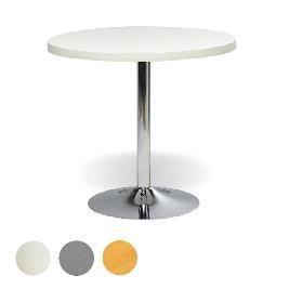 Luxe meubelen BESTELFORMULIER Ronde tafel, 73 cm/dia 80 cm, wit,