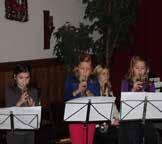 Na een aantal weken oefenen, op zondag met de jeugdfanfare en thuis, hebben we zondag 28 oktober een concert gehad in t Weverke met de nieuwe leerlingen (blokfluiters).