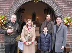 de jaarlijkse Hubertus-viering aan de kapel te Groot Haasdal op zaterdag 3 november. Bas Ritt, Matthijs Buijsen, Jeroen Buijsen, Fransien Korink en Hans Lucassen waren reeds vroeg uit de veren.