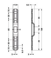 MBT Ophangplaat 821 Art.nr.