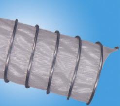 Brevoduct Clipflex slangen Brevoduct-Clipflex-PE Polyethyleen gecoat PE-doek, -40 tot + 80 C.