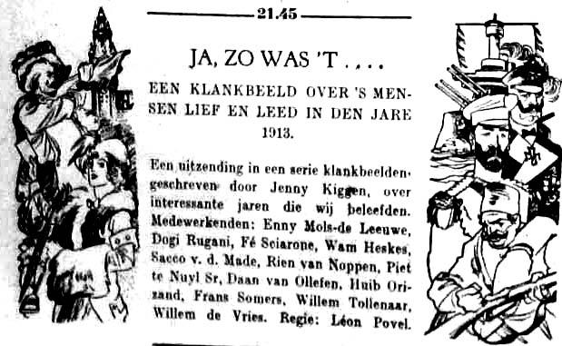 00] (AVRO- Kaleidoscoop) > NL Spreker: Anton Burgdorffer Andreas Hofer: Rien van Noppen Gust: Frans Somers Baumgarten: Johan Wolder Leider: Sacco van der Made Luitenant: Willem de Vries Een boer: