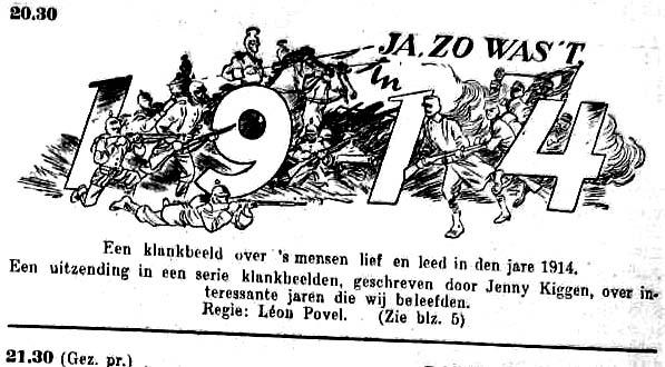 AVRO donderdag 25-05-1950 Het telefoontje uit Leiden (Hans de la Rive Box - Emiel Kellenaers) [16.30-16.