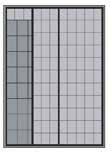 panelen en 2 vaste achterpanelen Breedte achterpaneel: 1200 mm (2 x 600) Breedte verschuifbare panelen: 600 mm Kast met 2
