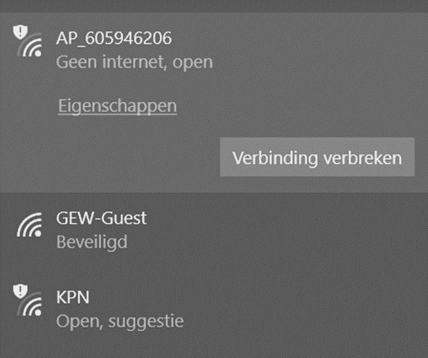 Apple IOS Zoek bovenin het scherm in de menubalk naar het volgende icoon (Wifi): Dit is het icoon van de beschikbare draadloze netwerken binnen bereik. Klik op dit icoon.