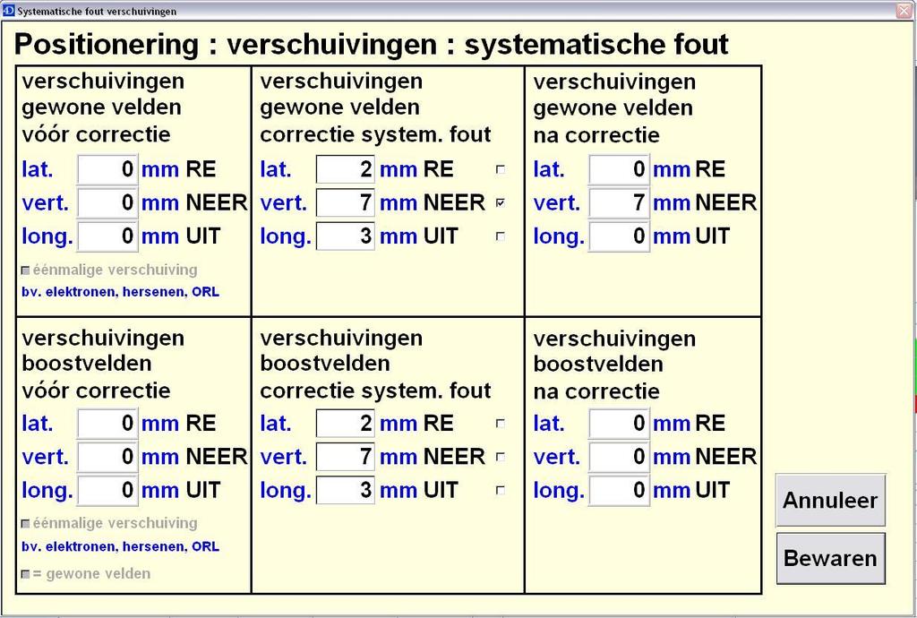 Stap 5 : systematische fout