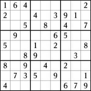 Bijlage 5: Afleidende taak: Sudoku. U heeft 3 minuten de tijd om deze sudoku op te lossen, probeer zo ver mogelijk te komen.