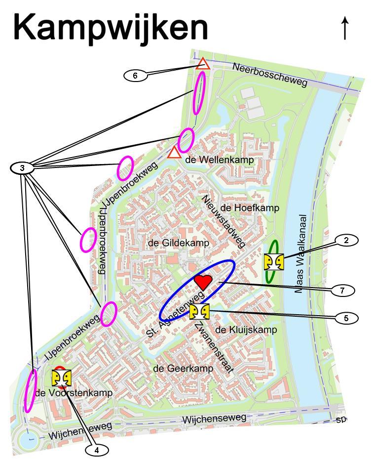 Inventarisatiekaart De Kampwijken: Wijkmanagement De wijkmanager signaleert een aantal belangrijke maatschappelijke ontwikkelingen in de wijk die invloed kunnen hebben op de kwaliteit, inrichting of