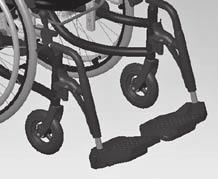 Klap de hendel om, om het wiel te blokkeren. Zet het wiel van de rem alvorens u het achterwiel van de rolstoel verwijderd of plaatst.