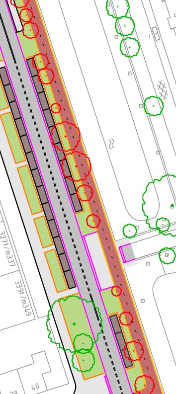 In de varianten met haaks parkeren blijft de totale parkeercapaciteit op de Helperzoom vrijwel gelijk We hebben ook in beeld willen brengen wat parkeren in de lengte aan beide zijden van de