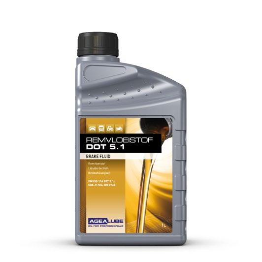 Remvloeistof DOT 4 Synthetische remvloeistof met een laag stolpunt en goede hittebestendigheid. Kan gebruikt worden in alle remsystemen waar DOT 4 voorgeschreven wordt.