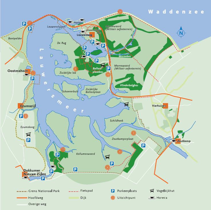 12 juni 2009: Bezoek Nationaal Park Lauwersmeer Introductie: Het Nationaal Park Lauwersmeer ligt op de grens van Groningen en Friesland en wordt gekenmerkt door een combinatie van land en water, rust