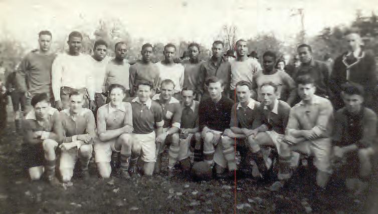 Voetballers van Mheer namen het in 1944 op tegen een team zwarte Amerikanen die