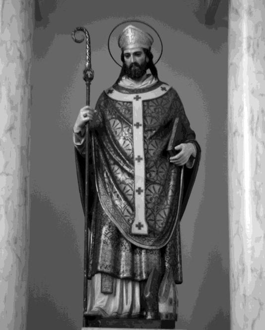 Wat zie ik? De tweede patroonheilige van de parochie Wijlre is de H.Maternus. Hij is de eerste historisch aantoonbare bisschop van Keulen.