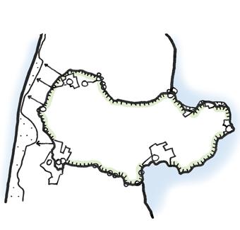 De Westfriese Omringdijk vormt een continue en verbindende structuur en route