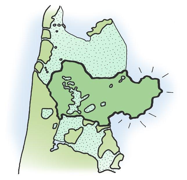Westfriese Omringdijk Provincie Noord-Holland 9 DYNAMIEK AMBITIES EN ONTWIKKELPRINCIPES In de loop der jaren hebben ruimtelijke ontwikkelingen een grote impact op de kernkwaliteiten van de Omringdijk