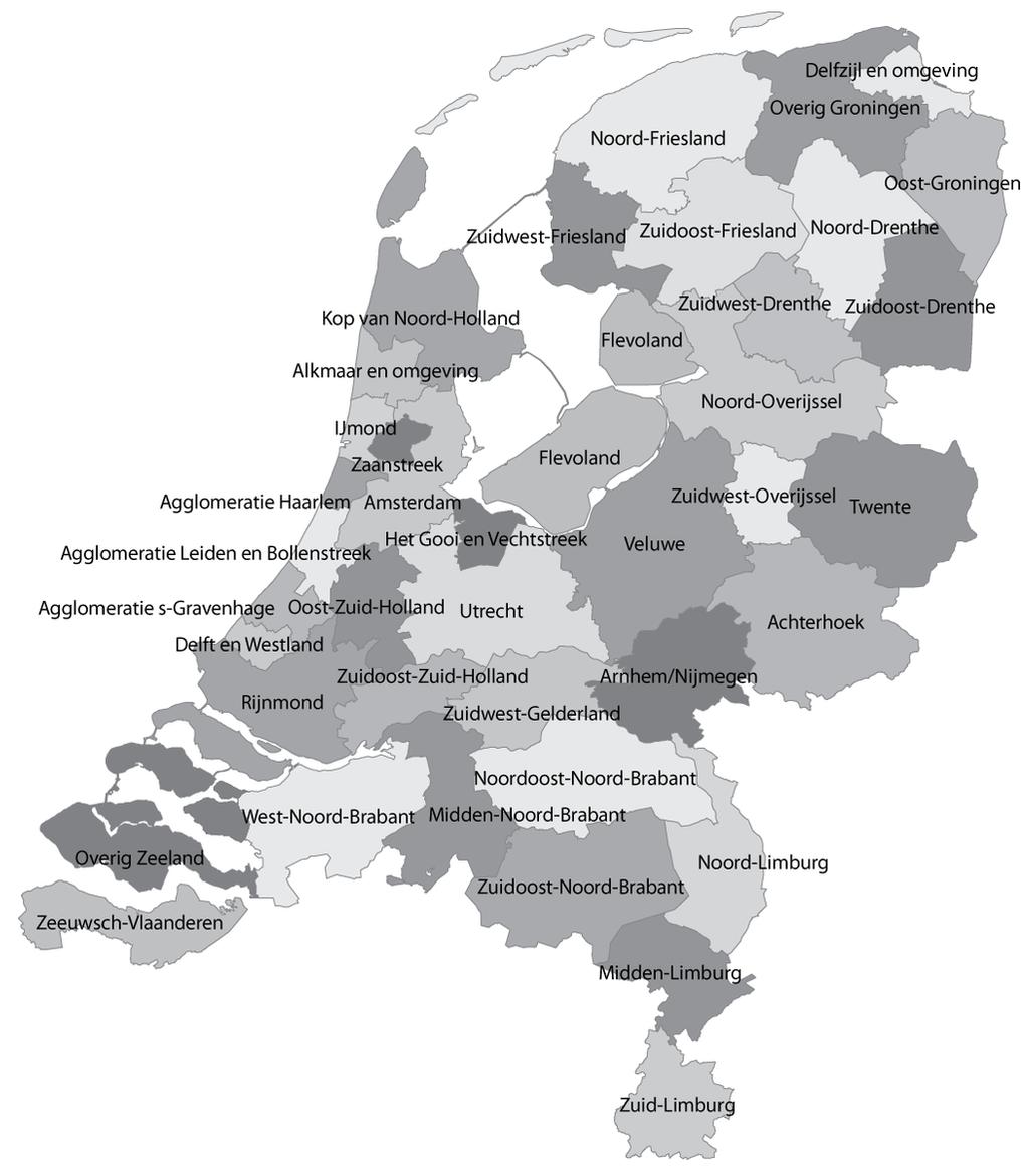 ook met Zeeuws-Vlaanderen het geval. Er wonen 105.700 mensen. Qua landoppervlakte is het met 731 km 2 de 23 e regio van Nederland.