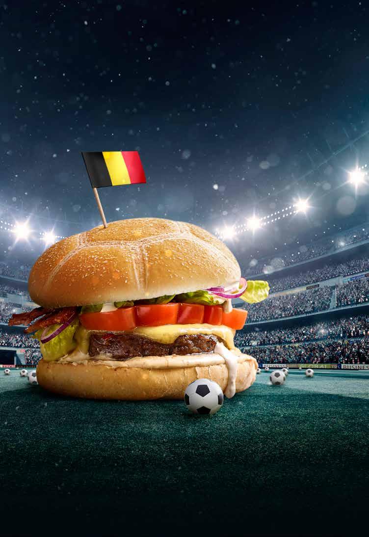 ACTIE! Bestel uw volledig WK-pakket met hamburger en broodje en proef de nationale voetbalburger LIMITED EDITION!