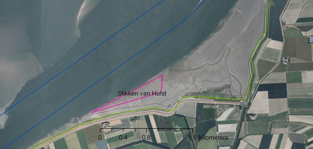 Satelliet, Rechtsboven: Bathymetrie, en onder: