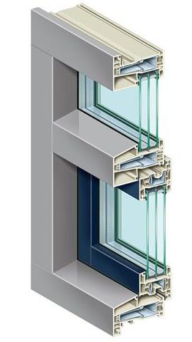 K-VISION Cube Omschrijving Unieke mogelijkheid de naar buiten draaiende ramen en deuren standaard verdiept uit te voeren.