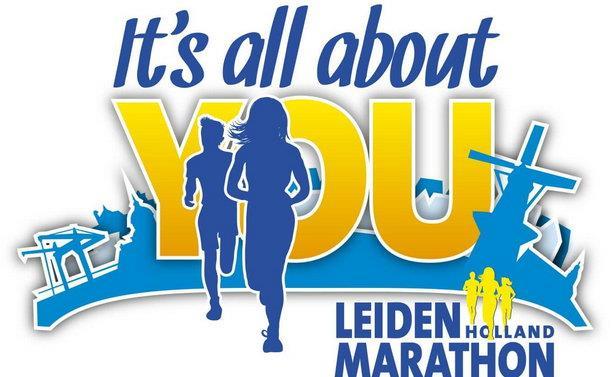 Opbouw halve marathon van Leiden. 19 mei.