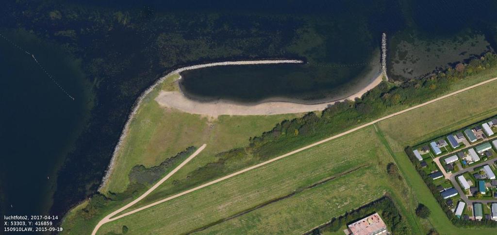 Figuur 2.2. Zwemzone en ligging meetpunt Beheer Zwemlocatie Brouwershaven behoort tot de gemeente Schouwen-Duiveland en bevindt zich in de provincie Zeeland.
