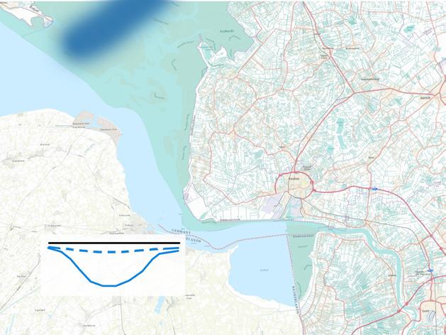 cm van alleen lokaal effect nemen toe, wat leidt tot meer erosie van,3 De maatregel Monding is op 4 september 23 ingebracht vanuit de gedachte dat indien de monding genoeg wordt verkleind, het getij