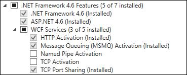 5 Klik op Volgende. 6 Selecteer de volgende onderdelen op de pagina Onderdelen..NET Framework 3.5-onderdelen.NET Framework 3.5 (omvat.net 2.0 en 3.