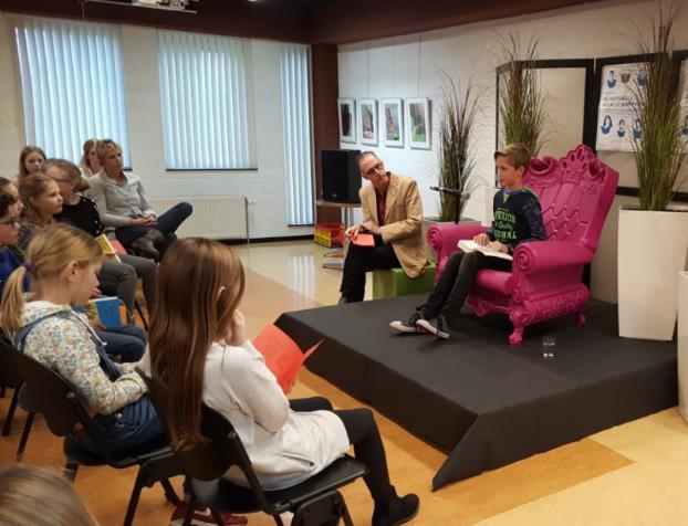 ! Het was heel spannend, afgelopen dinsdagmiddag in de bibliotheek. Zeven schoolkampioenen streden daar om de felbegeerde titel.