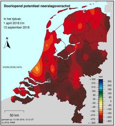 2. NEERSLAGTEKORT NEDERLAND EN RIJNLAND 2a.