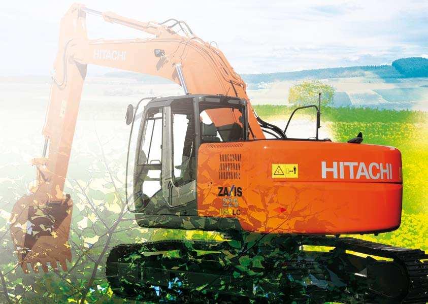 Milieuvoorzieningen HITACHI neemt zijn verantwoordelijkheid op milieugebied. Onze productiefaciliteiten voldoen aan de ISO 14001-normen. De HITACHI-machine bevat geen lood en is geluidsarm.
