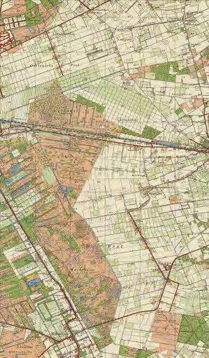 De landbouwontginning in de Mariapeel: links de topografische kaart uit 1955 en rechts uit 1958 (bron: IGU Peelvenen-Mariapeel).
