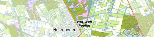 (EHS) en de benodigde grond voor het aanpassen van watergangen. Het plangebied van het IGU Peelvenen-Mariapeel (bron: IGU Peelvenen-Mariapeel).