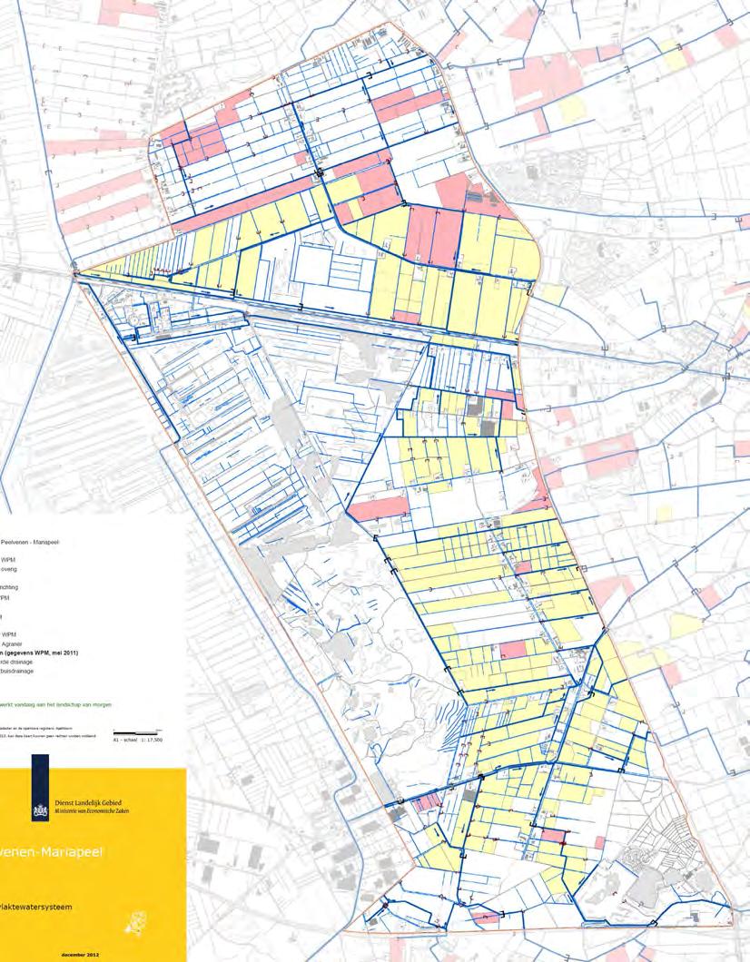 Oppervlaktewatersysteem Mariapeel en omgeving (bron: IGU) Ten behoeve van turftransport en ontwatering van het veengebied zijn ook kanalen gegraven, zoals de Helenavaart en het Griendtsveen kanaal.