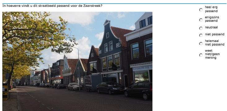 Opzet van de enquête Deze enquête is gehouden om te achterhalen welke architectuur de Zaankanter nog passend vindt in Zaanstad.