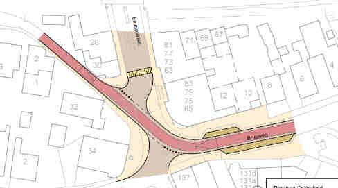 Vanaf daar zoekt de route via een nieuw aan te leggen tweerichtingsfietspad de Zutphensestraatweg op (Dorpenroute).