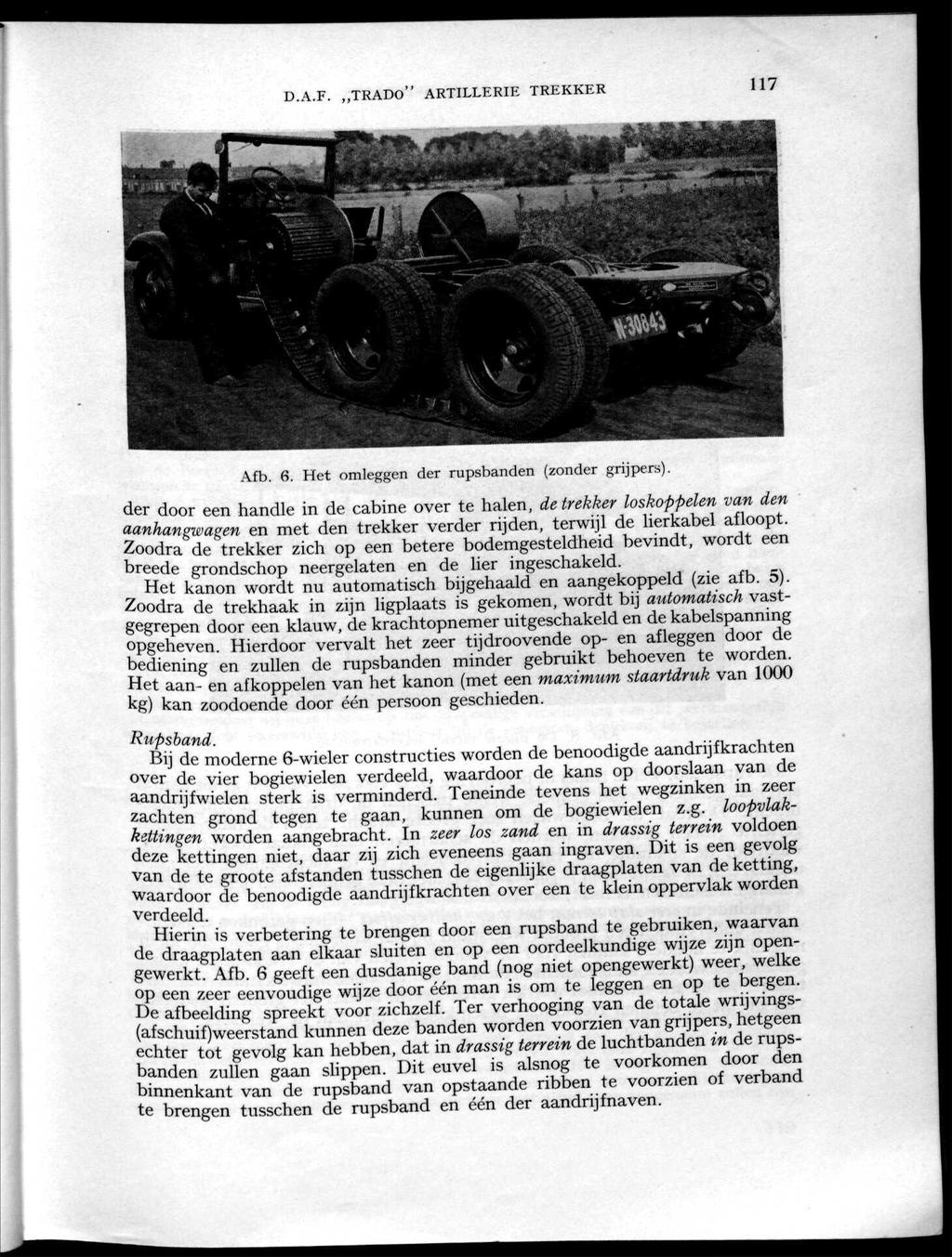D.A.F. TRADO" ARTILLERIE TREKKER 117 Afb. 6.