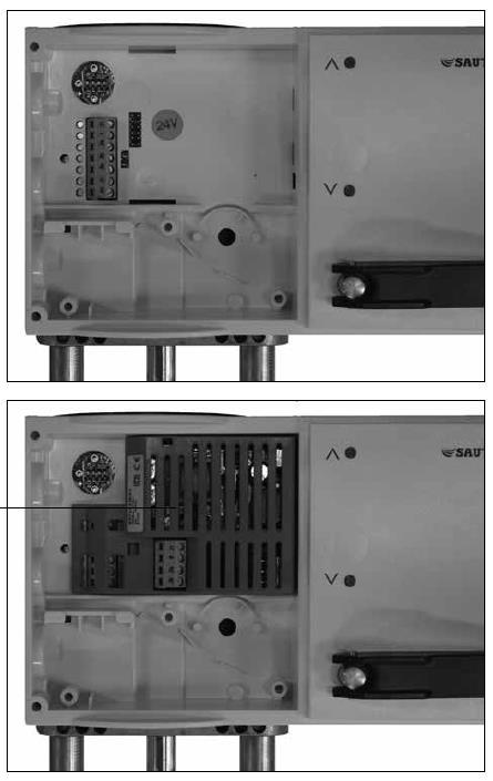DN25 DN32 tot DN50 De servomotor kan geroteerd worden ten opzicht van het kleplichaam zodat het deksel goed bereikbaar is.
