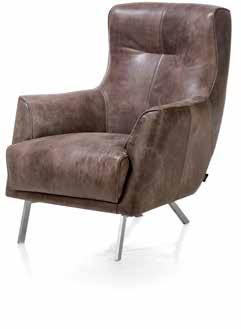 599,- (afgebeeld in Cuba leder) FAUTEUIL MARGRIT