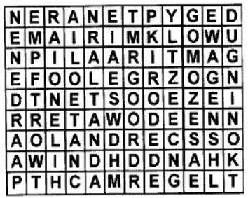 De overgebleven letters vormen een nieuw woord. Welk woord is dat? Zoek de antwoorden op de vragen: Hoeveel Israëlieten trokken uit Egypte? Ex.