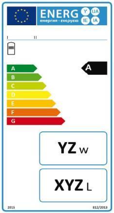 43 ECODESIGN Etiket N Voorbeeld (opslag) Fiche van een element ( opwekker) gerelateerd aan het SWW Voorbeeld: